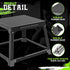 GanFindX Metal Plyometric Jumping Box, 12 Inch with 17 x 13 Inch Surface, Steel Plyo Box for Home Gym
