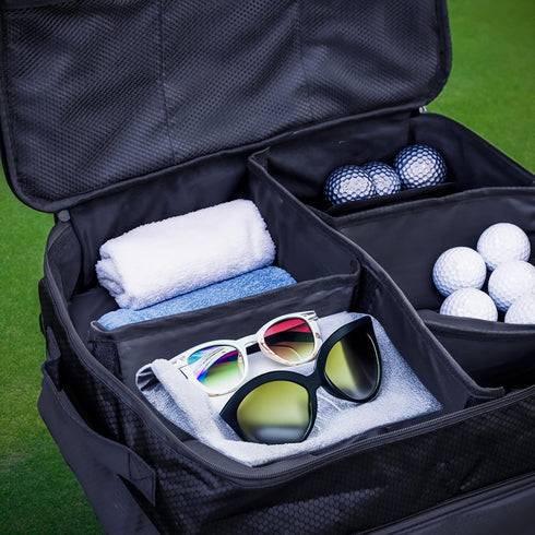 Trademark Innovations Golf Trunk Organizer for Car, Separate Golf Shoe Compartment