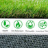 SSRIVER (25.5x19.5 Inch(Pack 2)) Artificial Grass for Dogs Pee Tray Fake Grass Mat for Professional Puppy Potty Trainer