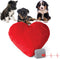 K&H Pet Products Mother's Heartbeat Calming Dog Toy - Heart Pillow, Red, Large Breed, 10 Inch