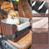 25lbs PETSFIT Car Seat for Dogs, Waterproof PU Leather Dog Car Seat for Small Dogs with Patent Safe Buckles, Clip-On