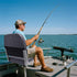 VANCUS Low/High Back Folding Boat Seats - Waterproof Captain Fishing Chair for Jon/Pontoon/Canoe/Bass Tracker Boats