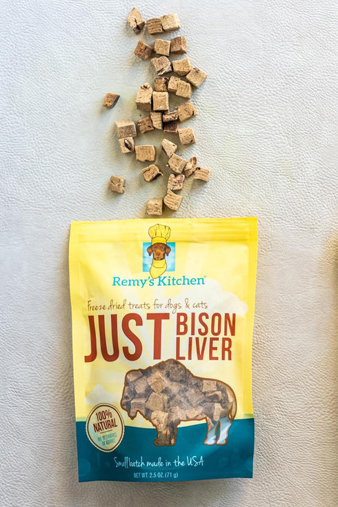 9 oz (3-Pack) Freeze Dried Dog Treats Turkey, Bison & Beef, Single Ingredient, All-Natural, USA Sourced, Human-Grade