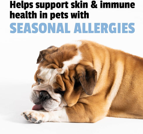 Pet Naturals Allergy Plus Calming Supplement for Dogs - Soft Chew Duck Flavor, 60 Ct.