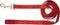 Hamilton 4-Feet Long Single Thick Deluxe Nylon Lead with Swivel Snap, 5/8-Inch - Red