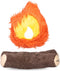 Orvis Dog Campfire Tails 2-in-1 Plush Toy Set, Durable Crinkle and Squeaker Chew Toy Set for Interactive Play