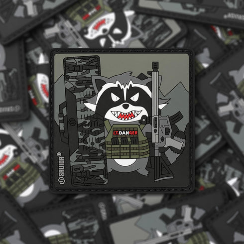 Savior Equipment Tactical Raccoon Trash Panda | Funny Urban Warfare PVC Moral Patch for Military Gear