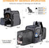 Pet Travel Carrier Backpack, Soft-Sided Breathable Mesh for Cats, Dogs, Puppies up to 20 Lbs, Grey + Black