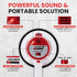 Pyle Megaphone Speaker PA Bullhorn - 20 Watts, Adjustable Volume Control, Built-in Siren, 800 Yard Range