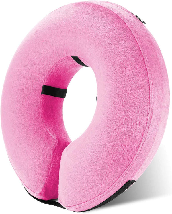 Katoggy Inflatable Dog Collar, Soft E-Collars for Dogs After Surgery, Adjustable Blow Up Donut Cone for Dogs and Cats