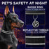 TECEUM Reflective Pet Collar – Basic Nylon Dog Collar – Quick Release Buckle – Black – L – Fits Small, Medium and Large
