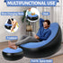 SeaSlep Inflatable Chair with Ottoman, Inflatable Couch for Adults with Flocked Surface, Comfortable Blow Up Air Chair