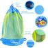 Afomida Backpack 2 Mesh Beach Bag Tote Sand Away beach Large Swim and Pool Toys Balls Storage Bags, Kids Sea Shell Bag