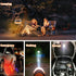 LIT-PaTH LED Camping Lantern, Rechargeable Light with Magnet Base, 2200 mAh, Emergency Survival Kit, Medium Orange, 1