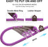 Fida Durable Slip Lead Dog Loop Leash, 6 FT x 1/2" Heavy Duty Comfortable Rope for Large Medium Dogs, Purple