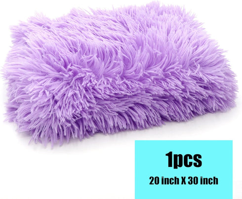 Pet Dog Bed Blankets, Fluffy Fleece Throw Blankets, Soft Puppy Blankets for Cats, S M L XL, Washable & Lightweight