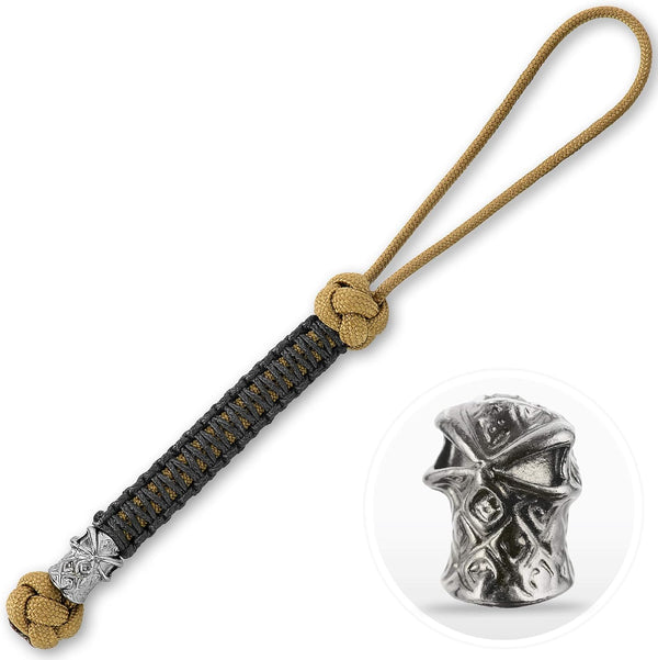 M-Tac Skull Knife Lanyards with Beads, Paracord Lanyard, Tactical Lanyard for Knife – Ninja