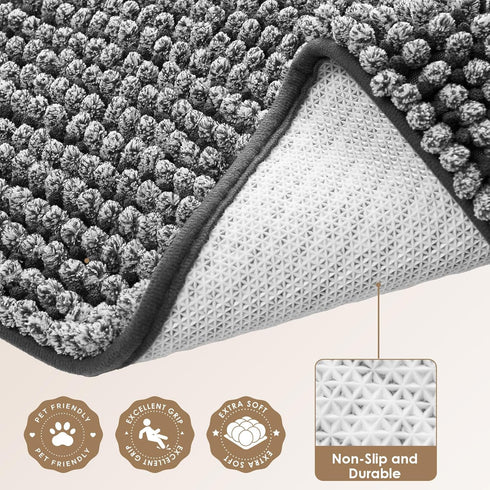 24x16 Inch EHEYCIGA Super Absorbent Dog Door Mat for Muddy Paws Indoor, Front Doormat Outside Entrance, Quick Dry