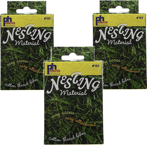 Prevue Pet Products Cotton Thread Fibers Bird Nesting Material (3 Pack)