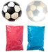Gender Reveal Soccer Ball with Powder, Exploding Soccer Balls Kit with Pink and Blue Colour Packs + Soccer Ball Shell