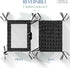 American Cat Club 18 13 Reversible Crinkle Cat Mat with Mouse Toy Black Mudcloth Pattern, Interactive Crinkle Play Mat