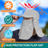 SUN CUBE Fishing Sun Hat with Neck Flap | UV Protection Outdoor Bucket Cap with Face Covering