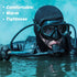 Jecery 2 Pcs Neoprene Diving Hood, Thermal Wetsuit Cap with Chin Straps for Men Women, Snorkeling Surf Beanie