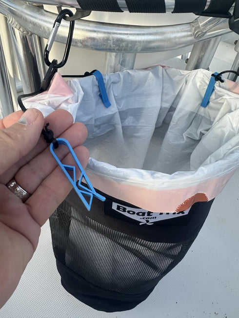 Large Hoop Mesh Garbage Bag for Boats - Versatile Trash Solution