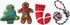 JPB 4 Pack Christmas Dog Toys - Squeaky Plush Puppy Toy for Small Dogs