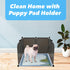 Skywin Dog Pad Holder Tray for 24” x 24” Pads with Litter Box Enclosure - Easy Clean Indoor Dog Potty Tray