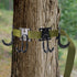 Tree Strap Gear Hanger for Hunting - Tree Stand Bow Hangers with 4 Tree Gear Hooks & Tie Down Straps