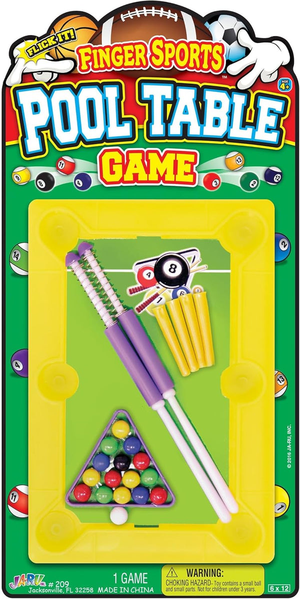 JA-RU 12 Inch Mini Pool Table Set (Mini Billiards) w/ 2 Cue