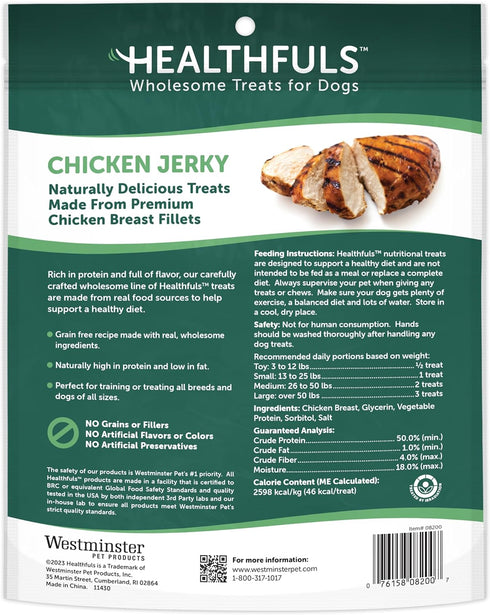 WESTMINSTER PET PRODUCTS Healthfuls Chicken Jerky Dog Treats, 20oz