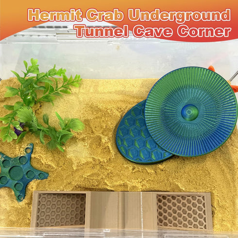 Hermit Crab Underground Tunnel Cave - Hermit Crab Climbing Tank Accessories Hide, Hermit Crab Climbing Toys, Hermit