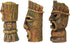 Pen-Plax RRT1A 1 Piece Small Aquarium Decorative Tiki's Assorted Resin Ornament, 4"