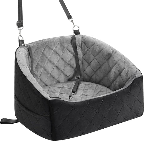 KANGREST Dog Car Seat for Small Dogs Up to 30 Lbs, Pet Travel