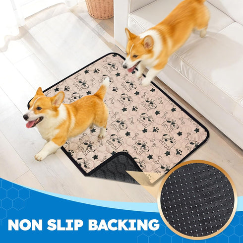 SEHFKKD 20"x28" Washable Pee Pads for Dogs, Absorbent Reusable Puppy Training Pads, Leakproof, Non-Slip, Waterproof Cat