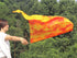 32" Winged Sirenny Flowy Spinning Silk Flag Poi, Church Praise Prophetic Worship Adoration Dance Banner, Dance Poi