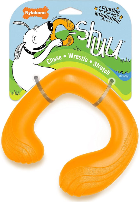 Nylabone C-Shuu Interactive Dog Toy, Lightweight Squishy Chase Toy for Creative Play & Dog Exercise