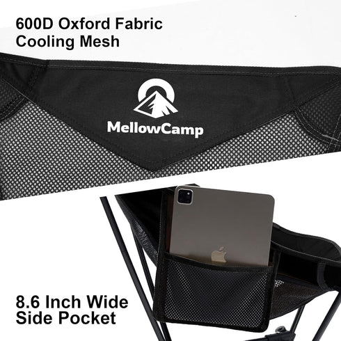 Backpacking Backpacking, MellowCamp Camping Chair, Ultralight Folding Hiking Chair, Compact Portable for Hiking