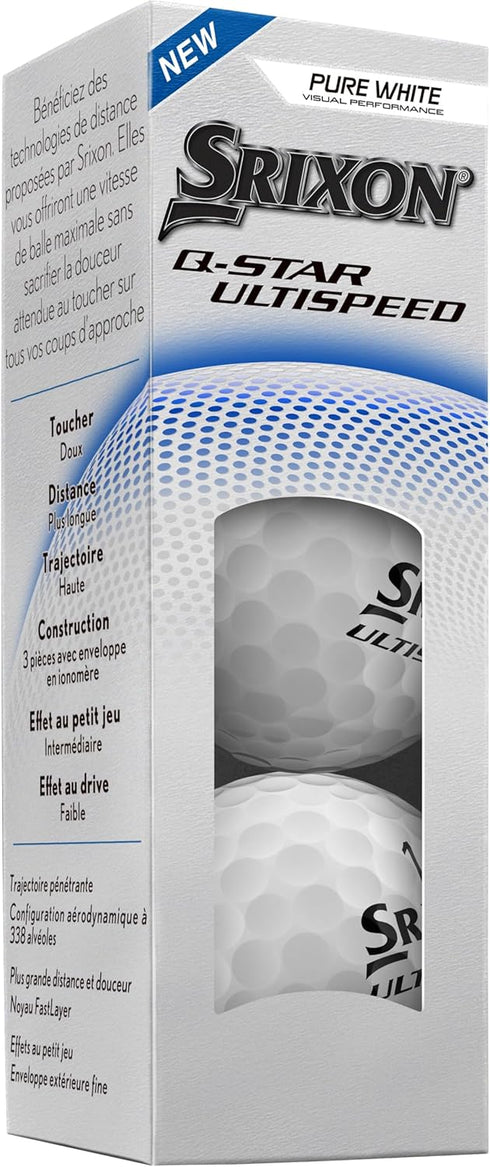 Srixon Q-Star UltiSpeed Golf Balls for Maximum Distance
