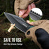 Mossy Oak 8.5-inch Survival Hunting Knife with Sheath, Full-tang Fixed Blade for Camping, Hiking, Outdoor Use (G10