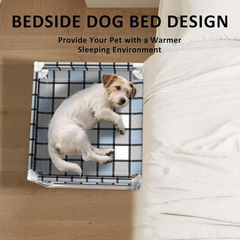 Caghash Hammock (20'' 20'' 24'') Bedside Window Pet Cat Bed - Dog Bed with Guardrail Extension Attached to Human Bed