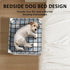 Caghash Hammock (20'' 20'' 24'') Bedside Window Pet Cat Bed - Dog Bed with Guardrail Extension Attached to Human Bed