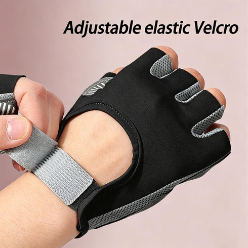 Mawjom Breathable Workout Gloves for Women Men Full Palm Protection Grip for Gym Training Fitness Weightlifting