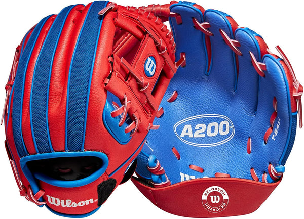 Wilson A200 Youth Baseball Glove - 10" Size for Young Players