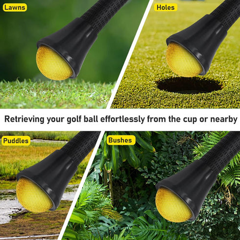 Golf Ball Retriever, Golf Ball Picker Upper for Putter Grip, Golf Ball Pick Up Tool with Suction Cup