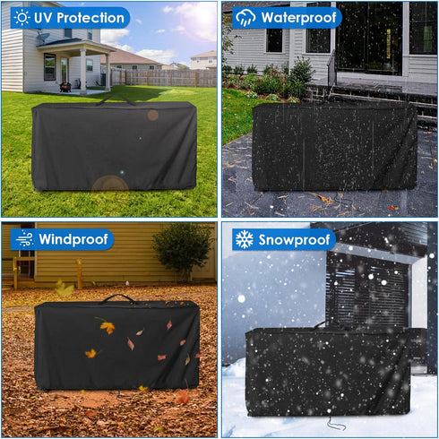 80 (39"Wx19"Dx16"H) Patio Cooler Cart Cover for Most Quart Rolling Cooler Cart Cover