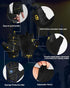 FitDA Workout Gloves for Men & Women - Fingerless Padded Weight Lifting Gloves with Non-Slip Grip & Short Wrist Design