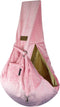 Parisian Pet Sling Carrier Purse, for Small and Medium Dogs and Cats, Adjustable Shoulder Strap, Pink